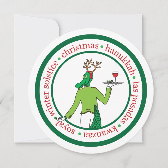 Clásica tarjeta de vacaciones DEI (Anverso)