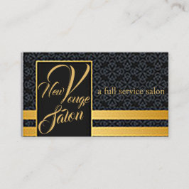 Clásica tarjeta de visita completa de la peluquerí