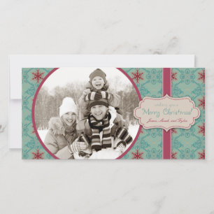 Clásica tarjeta fotográfica de Navidad II