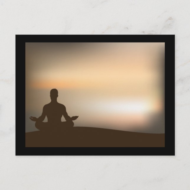 Clásica tarjeta postal de YOGA (Anverso)