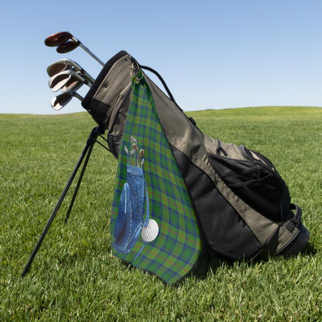 Clásica Toalla de Golf Cranstoun Tartan Plaid (Verde)