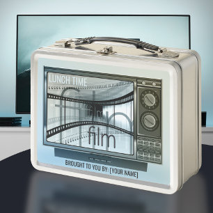 Clásica TV Vintage Cine moderno Caja de almuerzo