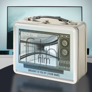 Clásica TV Vintage Cine moderno Caja de almuerzo