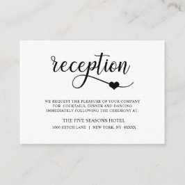 Clásica y moderna RECEPCIÓN de Boda en el Corazón