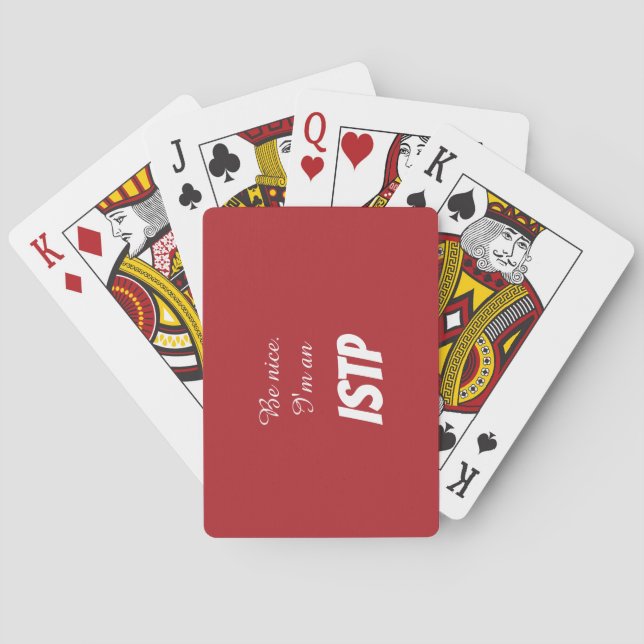 Clásicas Cartas de Juego ISTP (Reverso)