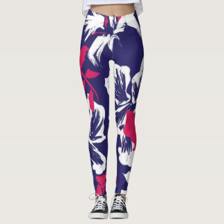 Clásicas Damas Flores Leggings