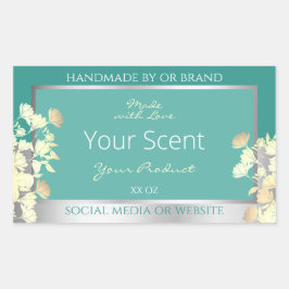 Clásicas Etiquetas de Envasado de Productos Floral