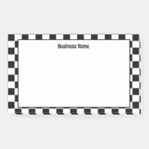 Clásicas notas post-it en negro y blanco