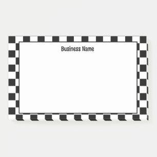 Clásicas notas post-it en negro y blanco