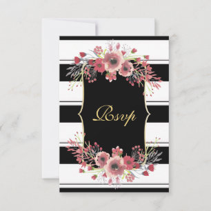 Clásicas Rayas Florales Acuarela RSVP