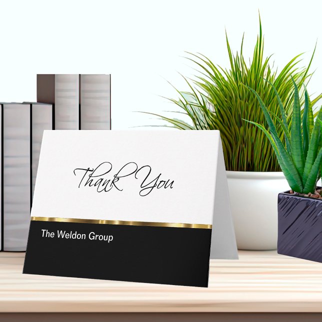 Clásicas Tarjetas de agradecimiento corporativas (Subido por el creador)