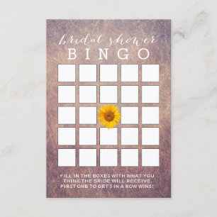 Clásicas tarjetas de Bingo de Ducha de Giro Grunge