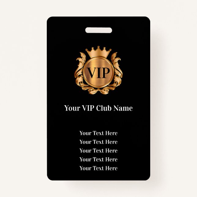 Clásicas tarjetas de membresía VIP de presupuesto  (Anverso)