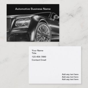 Clásicas Tarjetas De Negocios De Lujo Para Automóv