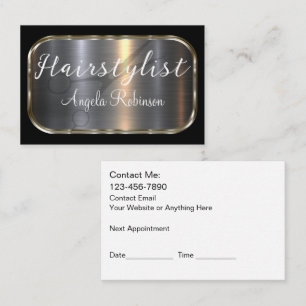 Clásicas tarjetas de negocios Glitzy Hairstylist B
