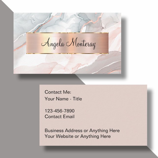 Clásicas Tarjetas De Negocios Monograma Con Elegan (Subido por el creador)