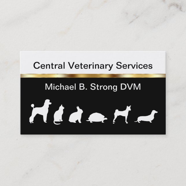 Clásicas tarjetas de negocios para veteranos (Anverso)