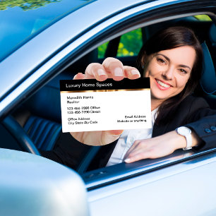 Clásicas tarjetas de presentación de ventas inmo