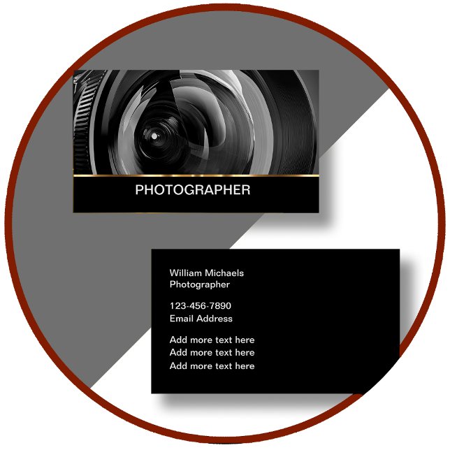 Clásicas tarjetas de visita para fotógrafos profes (Subido por el creador)