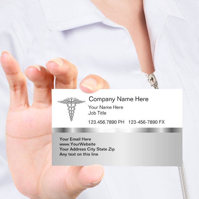 Clásicas tarjetas médicas de negocios (Subido por el creador)