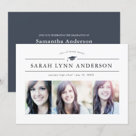 Clásico 3 Invitación a la fiesta de graduación fot