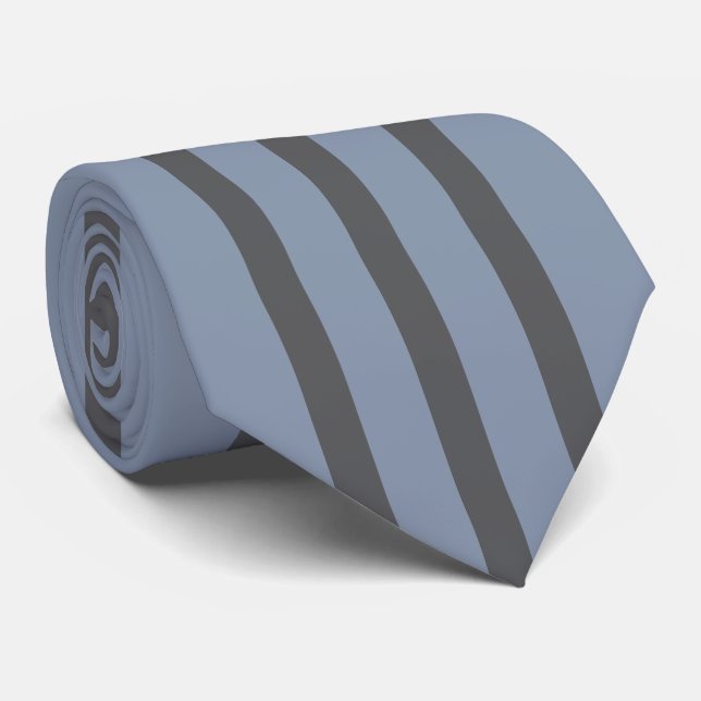 Clásico Azul Gris Metalizado Terciopelo Corbata  (Enrollado)