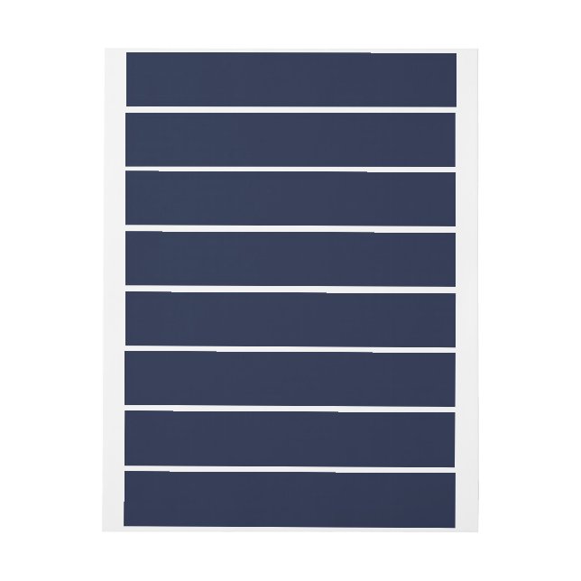 Clásico Azul Medianoche 1" x 7,25" (hoja)
