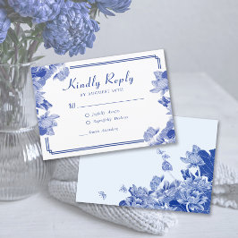 Clásico Azul y Blanco Chinoiserie Chic RSVP