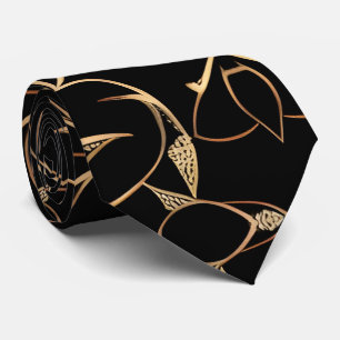 Clásico Boho negro formal corbata de cuello elegan