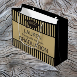 ¡Clásico! Bolsa de regalo de GRADUACIÓN del person