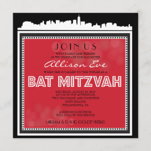 CLÁSICO BROADWAY Bar Bat Mitzvah Invitación