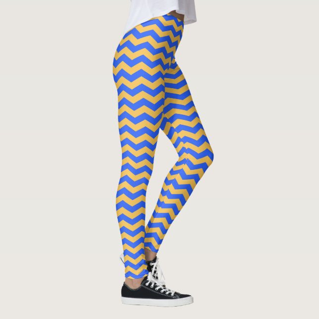 Clásico Chevron Striped Leggings (Derecha)