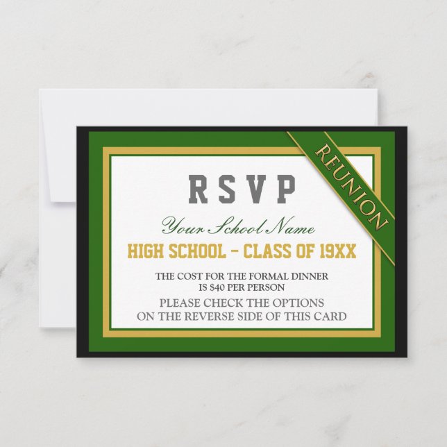Clásico Clase Formal Reunión RSVP (Anverso)
