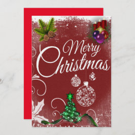 Clásico Colorido Feliz Navidad