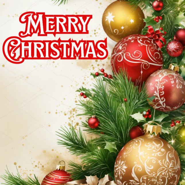 Clásico Colorido Feliz Navidad (Subido por el creador)