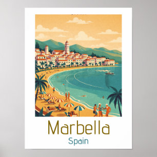 Clásico Colorido Marbella España Viaje Arte Elegan