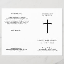 Clásico Cross, elegante folleto conmemorativo pleg