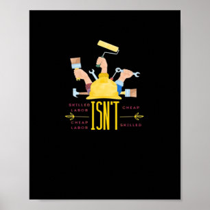 Clásico de diseño de arte laborista - el trabajo c