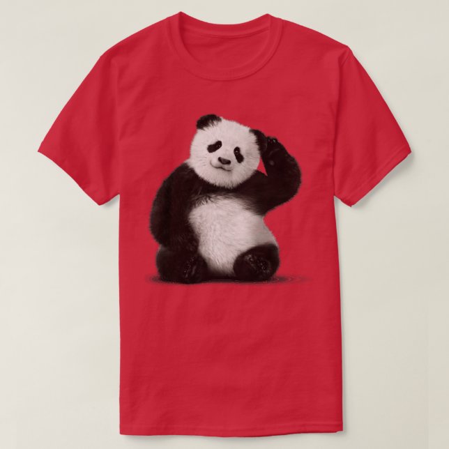 Clásico de la camiseta Panda Roja (16) (Diseño del anverso)