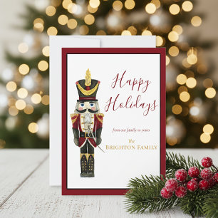 Clásico de Navidad Navideña Roja Cascanueces 