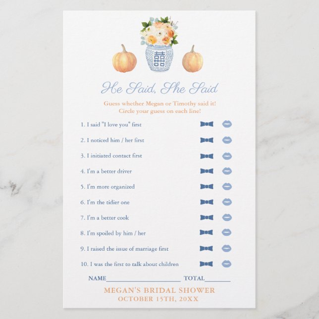 Clásico Dijo Que Dijo Una Tarjeta De Juego De Duch (Anverso)