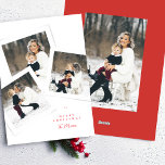 clásico elegante 4photo collage navidad roja<br><div class="desc">***este diseño es parte de una colección de correspondencias**_________________________ esta plantilla de diseño es totalmente editable / personalizable por usted - haga clic en personalizar un botón adicional si desea mover, agregar, eliminar o hacer cambios significativos en el diseño _______________________ tenga alguna pregunta sobre DISEÑO o necesite más diseños o...</div>