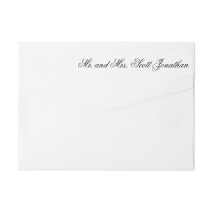 Clásico elegante caligrafía blanca negra minimalis