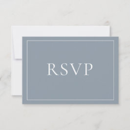 Clásico elegante guión azul turbio RSVP