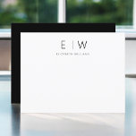 Clásico Elegante Moderno Minimalista Gracias<br><div class="desc">Expresar gratitud con estilo usando nuestras tarjetas Classic Elegant Modern Minimalista Monograma Gracias. Diseñadas meticulosamente, estas tarjetas combinan perfectamente la sofisticación atemporal con el minimalismo contemporáneo, lo que las convierte en la elección perfecta para transmitir su apreciación. Diseñadas con precisión y atención a los detalles, estas tarjetas de agradecimiento son...</div>