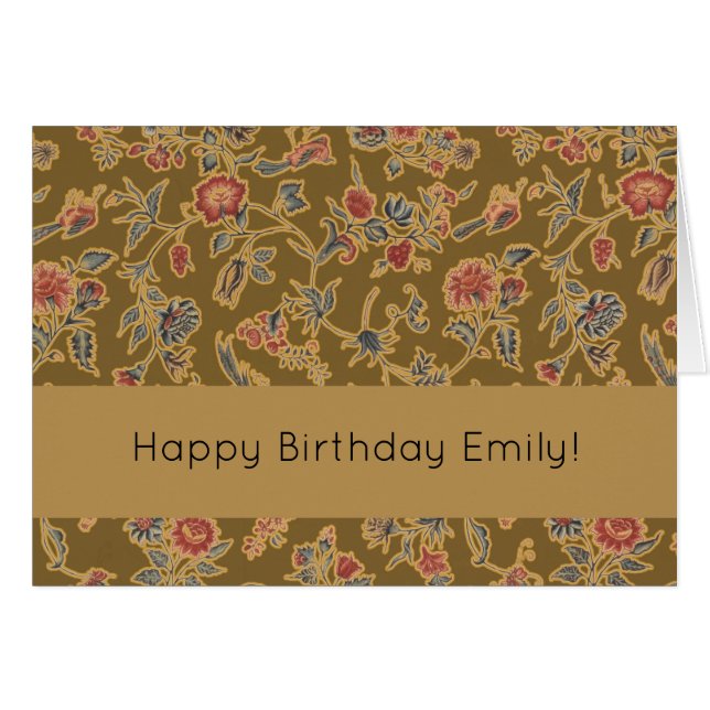 Clásico Flor Bonito Chintz Diseño floral suave (Anverso (Horizontal))