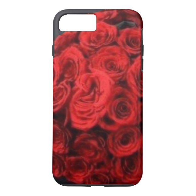 Clásico Funda para iPhone 7 Plus de rosas rojas fu (Reverso)