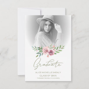 Clásico graduado fotográfico Floral Pink Garland