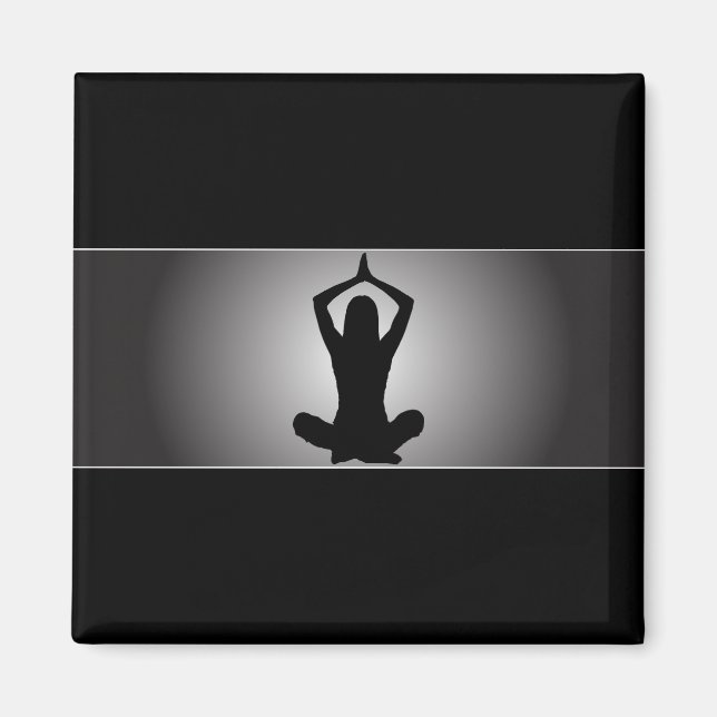 Clásico imán de yoga (Frente)