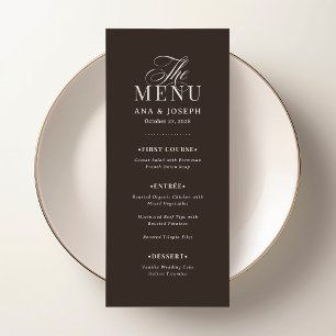 Clásico Lujo   Menú de Boda Café Espresso